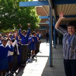ontvangst Maluti Skool werkbezoek 2015